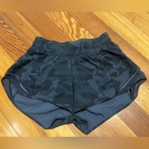 Lululemon Camo Hotty Hot shorts